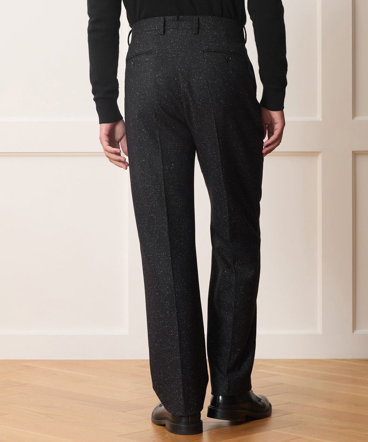 Todd Snyder Italian Silk-Donegal Wythe Trouser - Charcoal