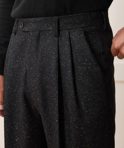 Todd Snyder Italian Silk-Donegal Wythe Trouser - Charcoal
