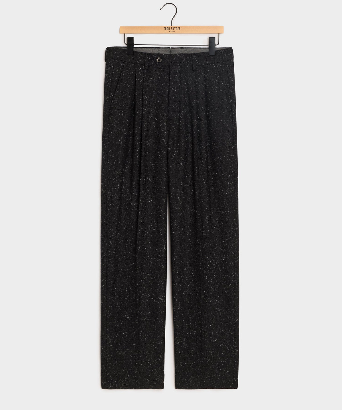 Todd Snyder Italian Silk-Donegal Wythe Trouser - Charcoal
