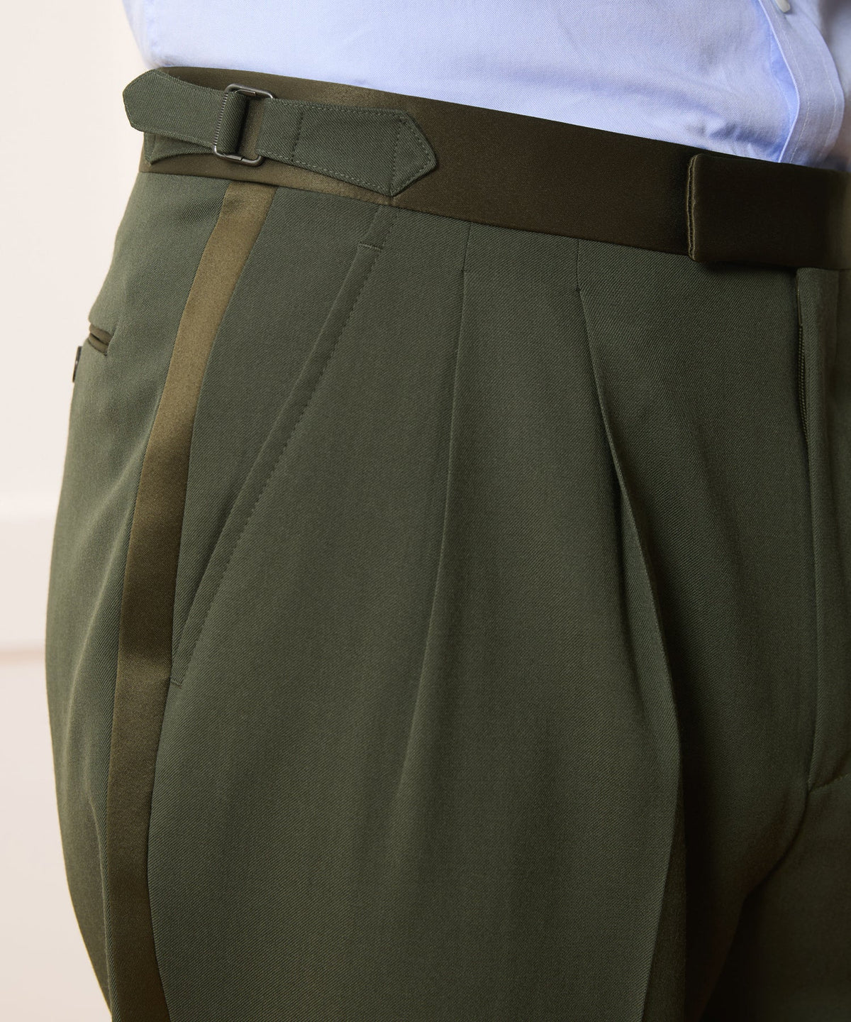Todd Snyder Italian Gabardine Tuxedo Trouser - Snyder Olive