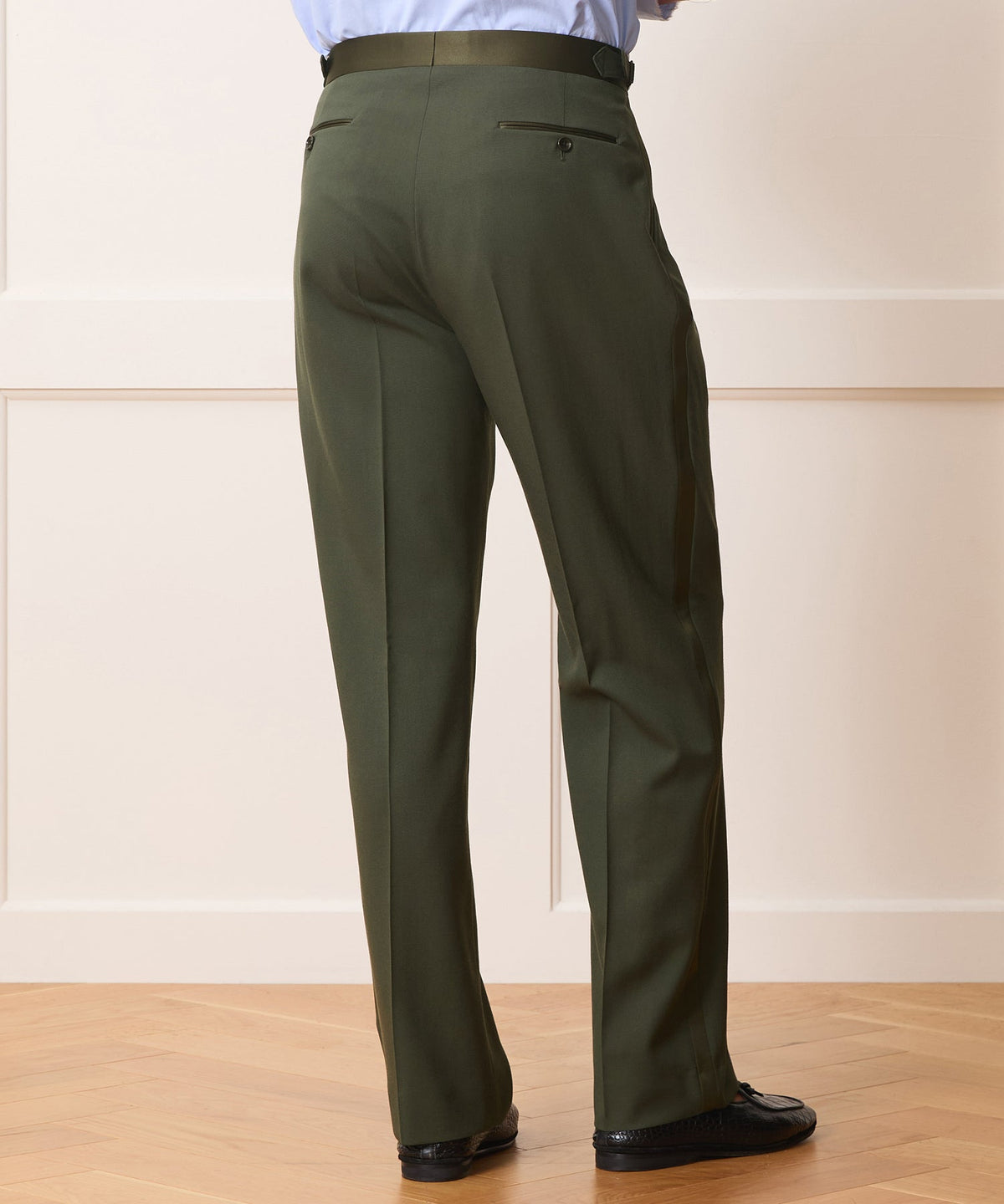 Todd Snyder Italian Gabardine Tuxedo Trouser - Snyder Olive