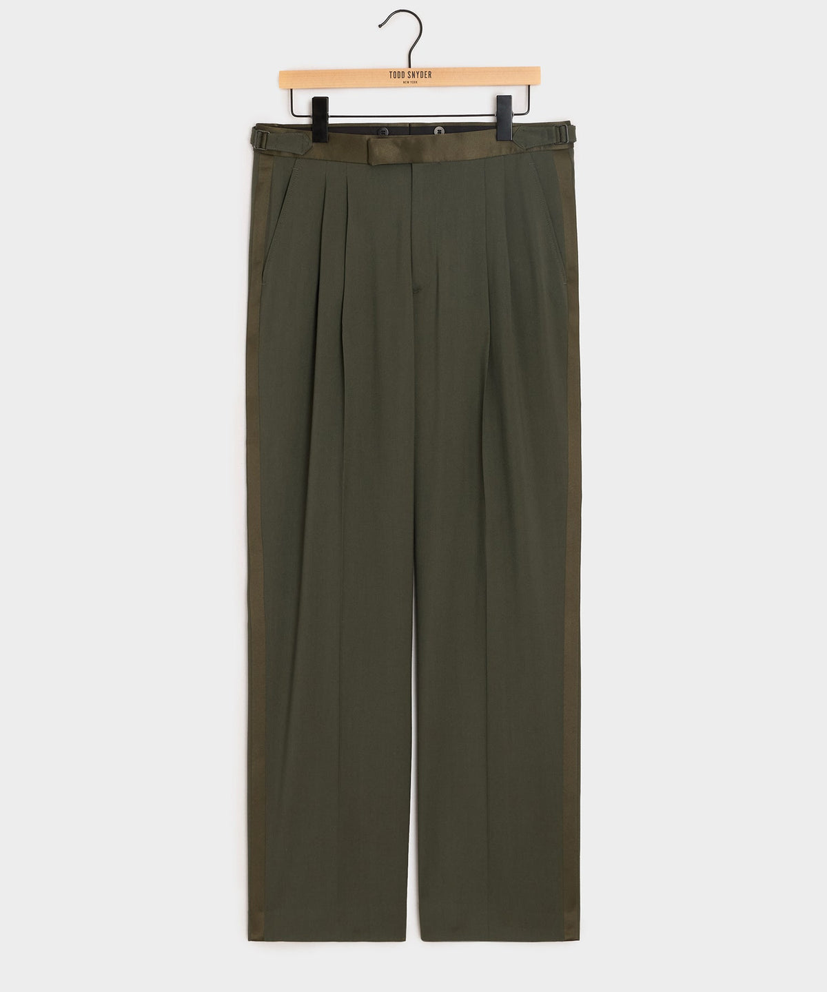 Todd Snyder Italian Gabardine Tuxedo Trouser - Snyder Olive