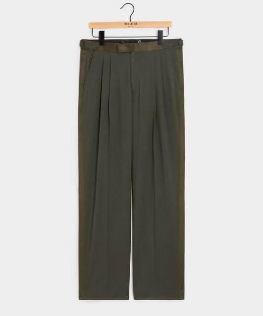 Todd Snyder Italian Gabardine Tuxedo Trouser - Snyder Olive