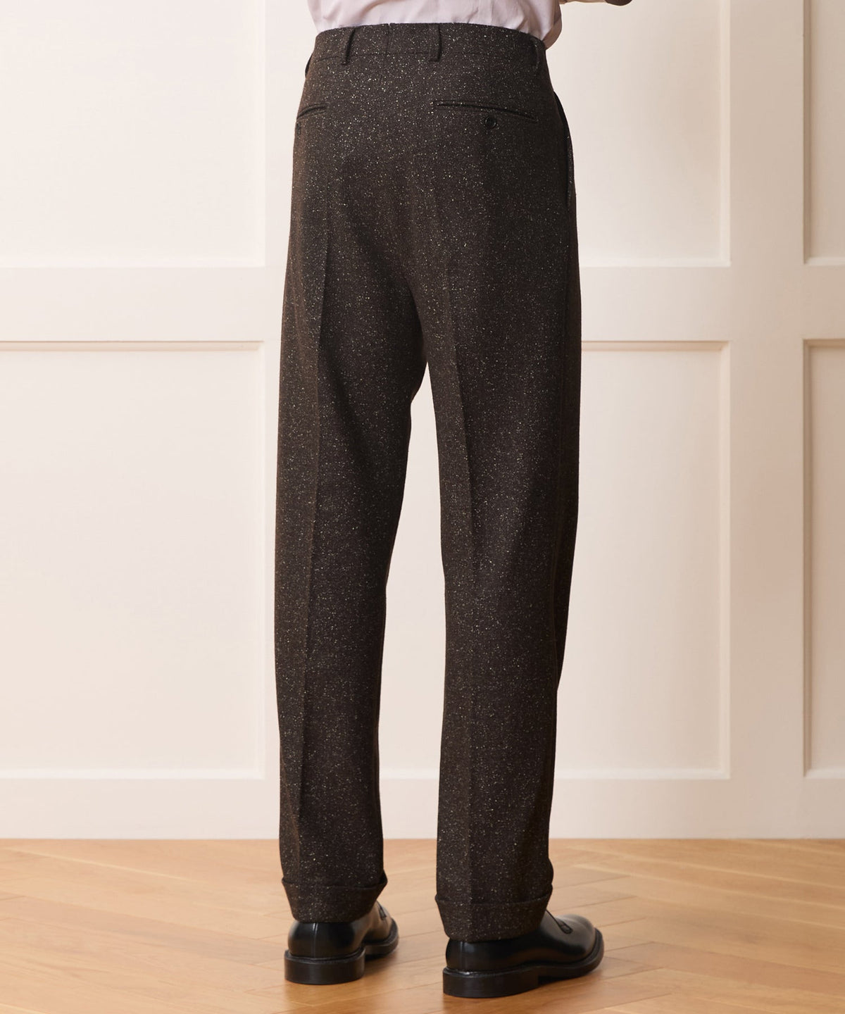Todd Snyder Italian Silk-Donegal Madison Trouser - Brown