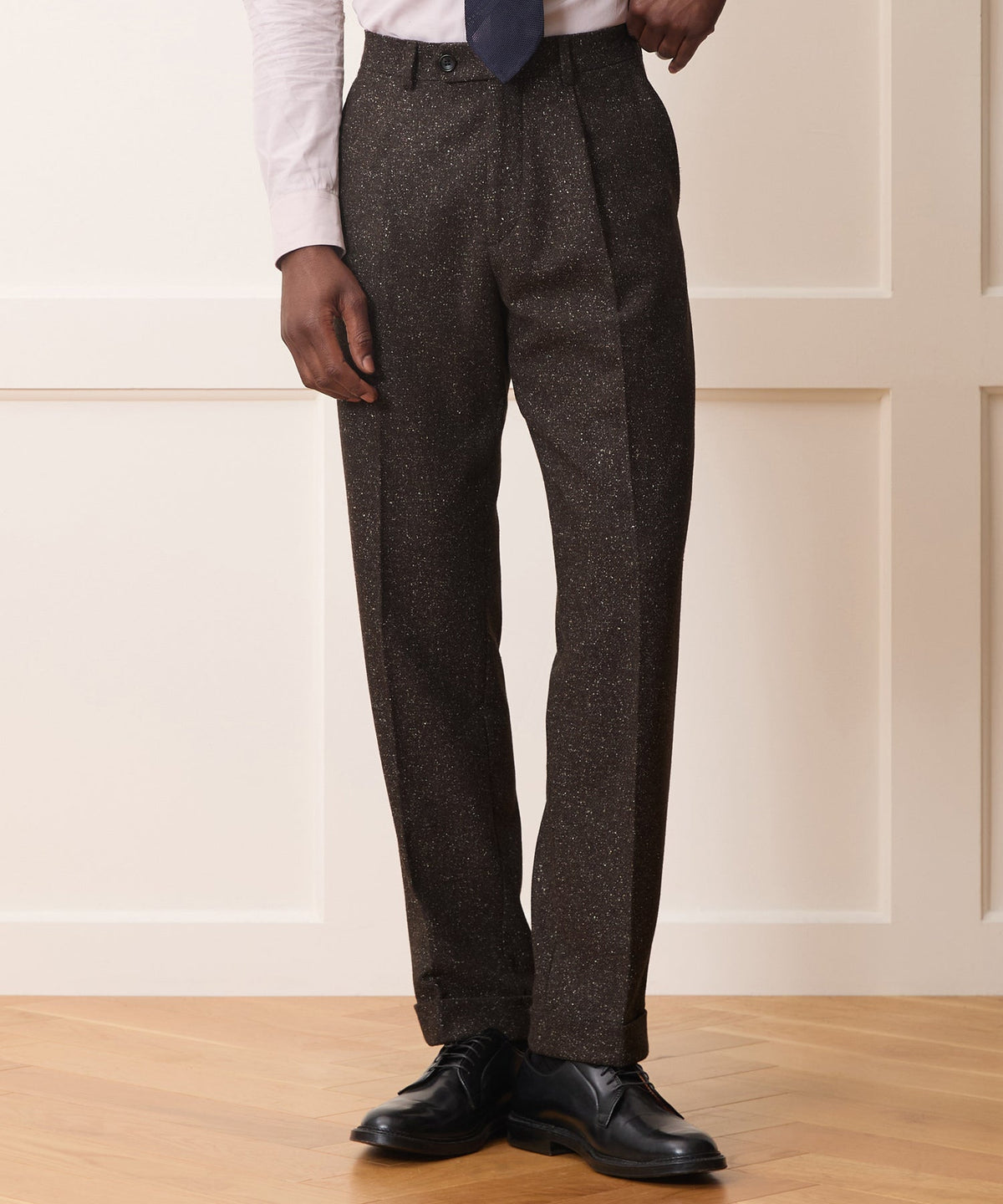 Todd Snyder Italian Silk-Donegal Madison Trouser - Brown