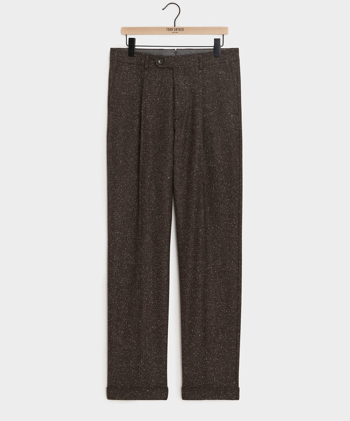 Todd Snyder Italian Silk-Donegal Madison Trouser - Brown