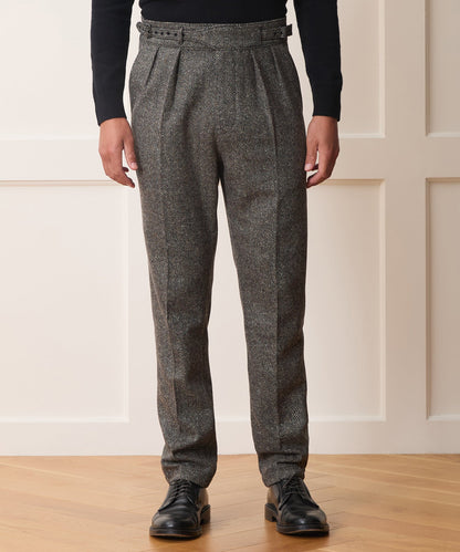 Todd Snyder Italian Donegal Herringbone Gurkha Trouser - Cream