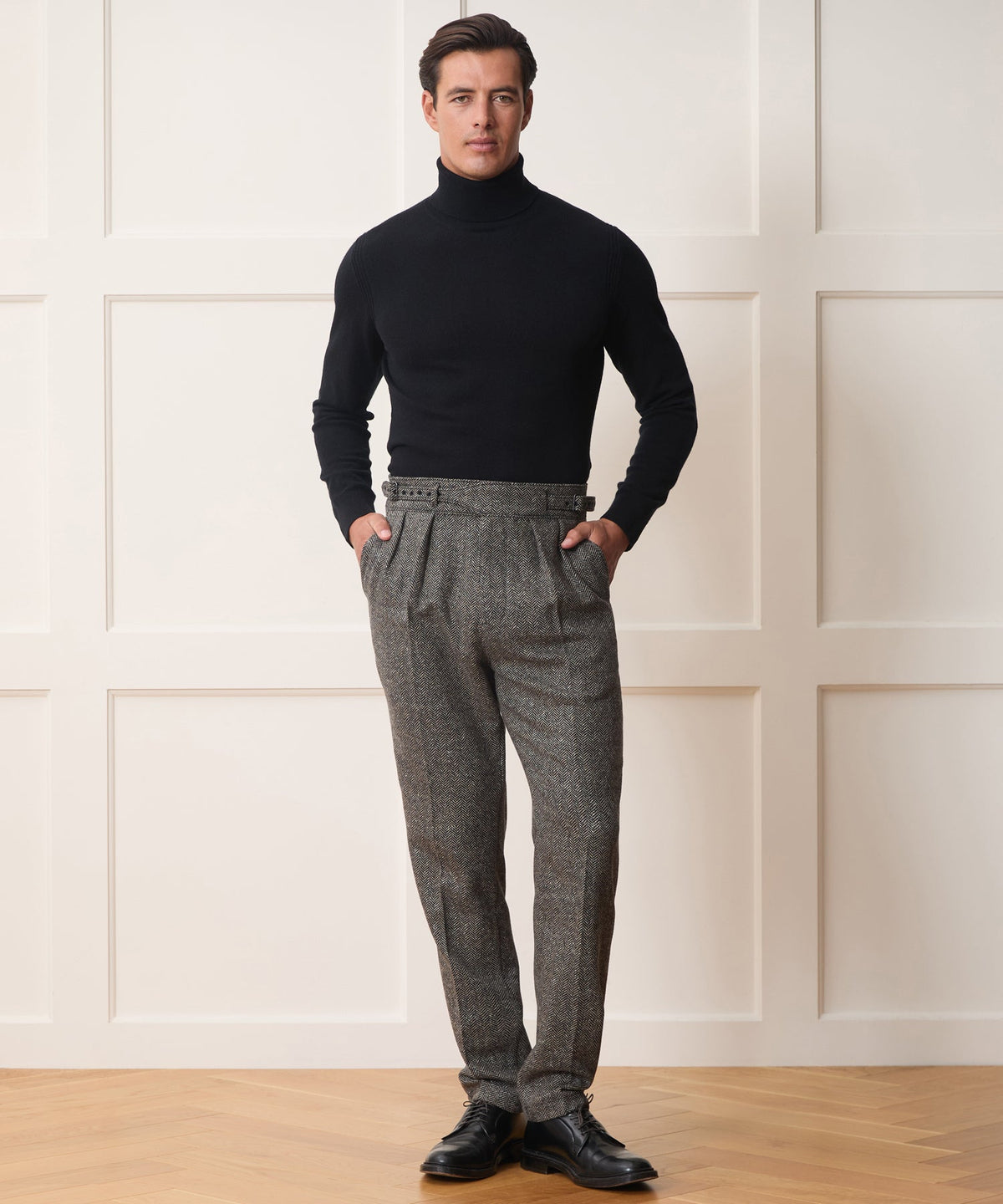Todd Snyder Italian Donegal Herringbone Gurkha Trouser - Cream