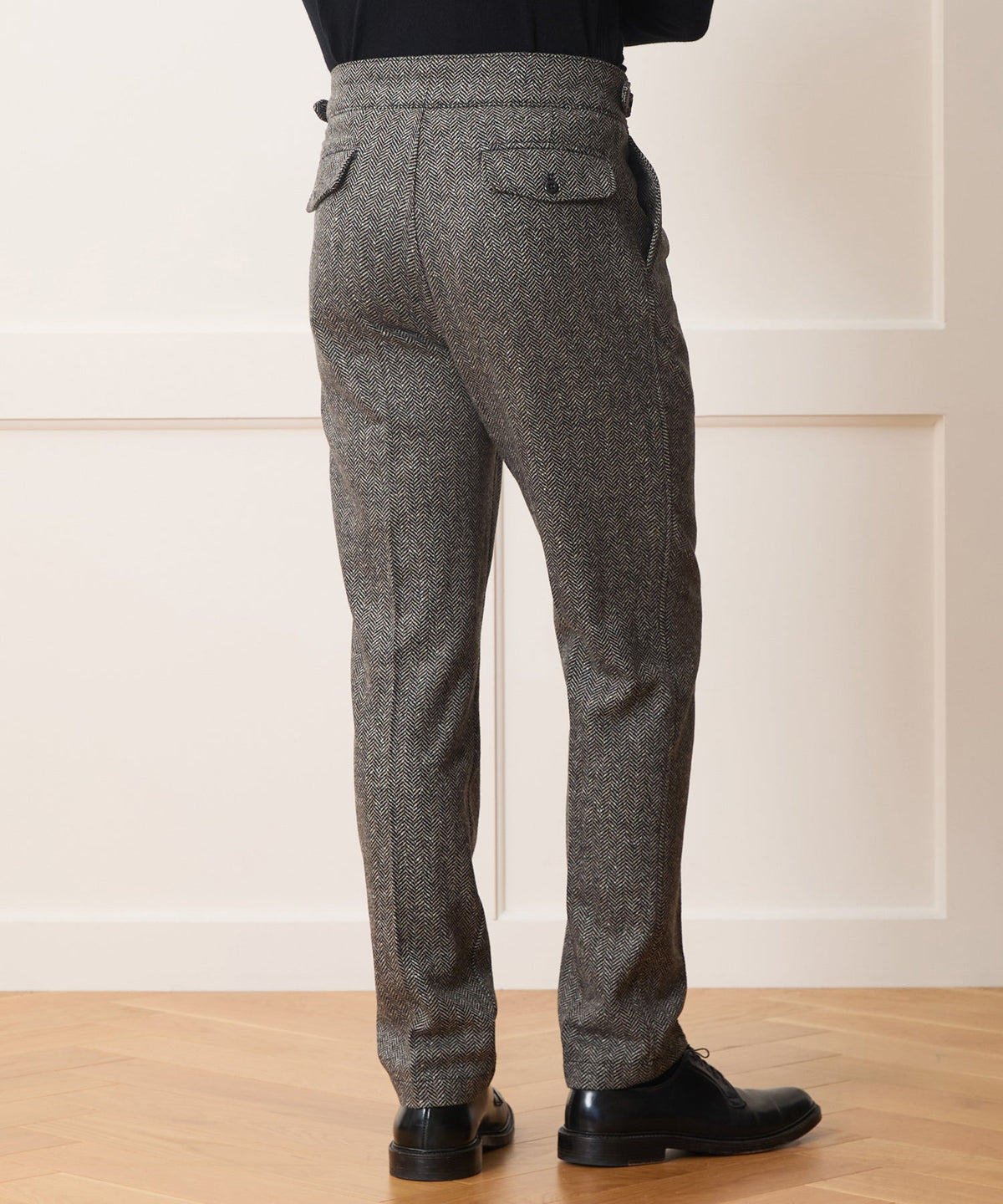 Todd Snyder Italian Donegal Herringbone Gurkha Trouser - Cream