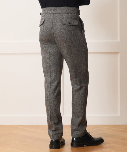 Todd Snyder Italian Donegal Herringbone Gurkha Trouser - Cream