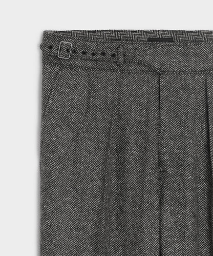 Todd Snyder Italian Donegal Herringbone Gurkha Trouser - Cream