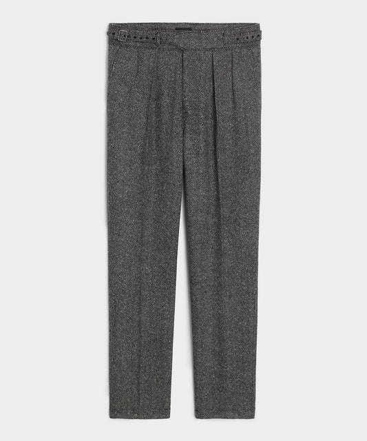 Todd Snyder Italian Donegal Herringbone Gurkha Trouser - Cream