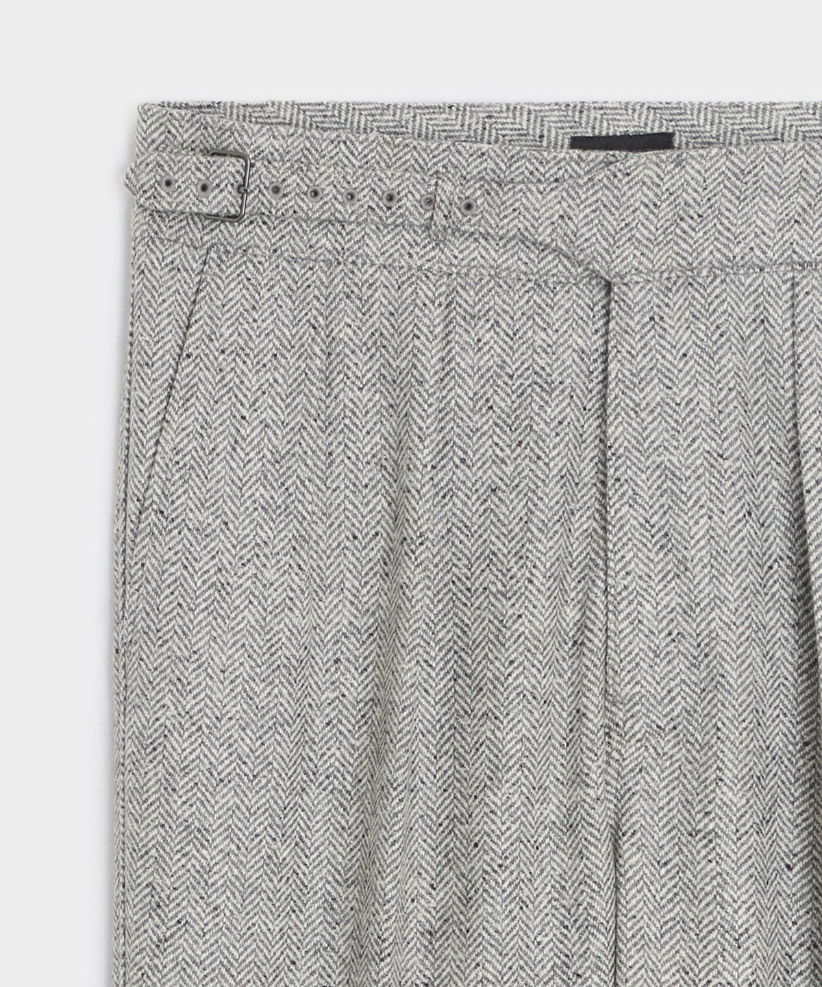 Todd Snyder Italian Donegal Herringbone Gurkha Trouser - Light Grey