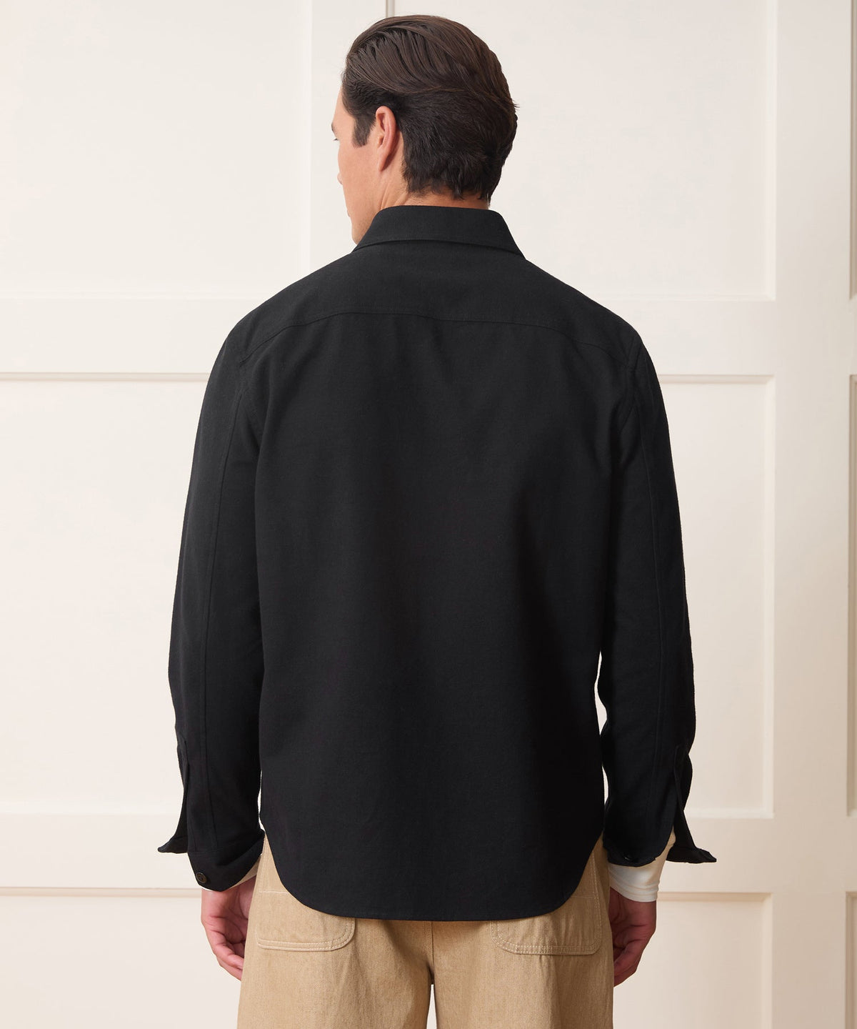 Todd Snyder Chamois Cape Shirt - Black