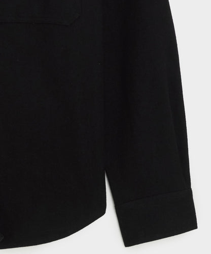 Todd Snyder Chamois Cape Shirt - Black