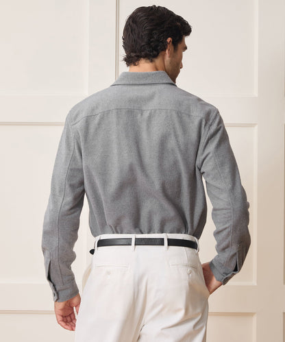 Todd Snyder Chamois Cape Shirt - Charcoal
