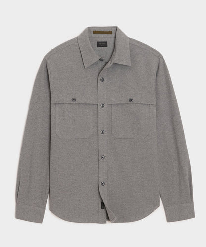 Todd Snyder Chamois Cape Shirt - Charcoal