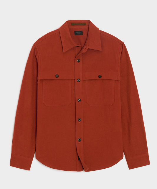 Todd Snyder Chamois Cape Shirt - Clover Root