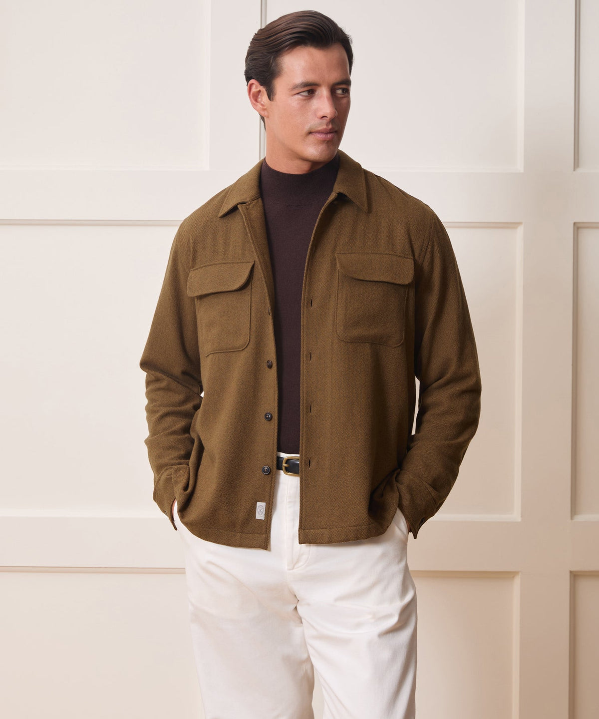 Todd Snyder Herringbone Field Shirt - Brown