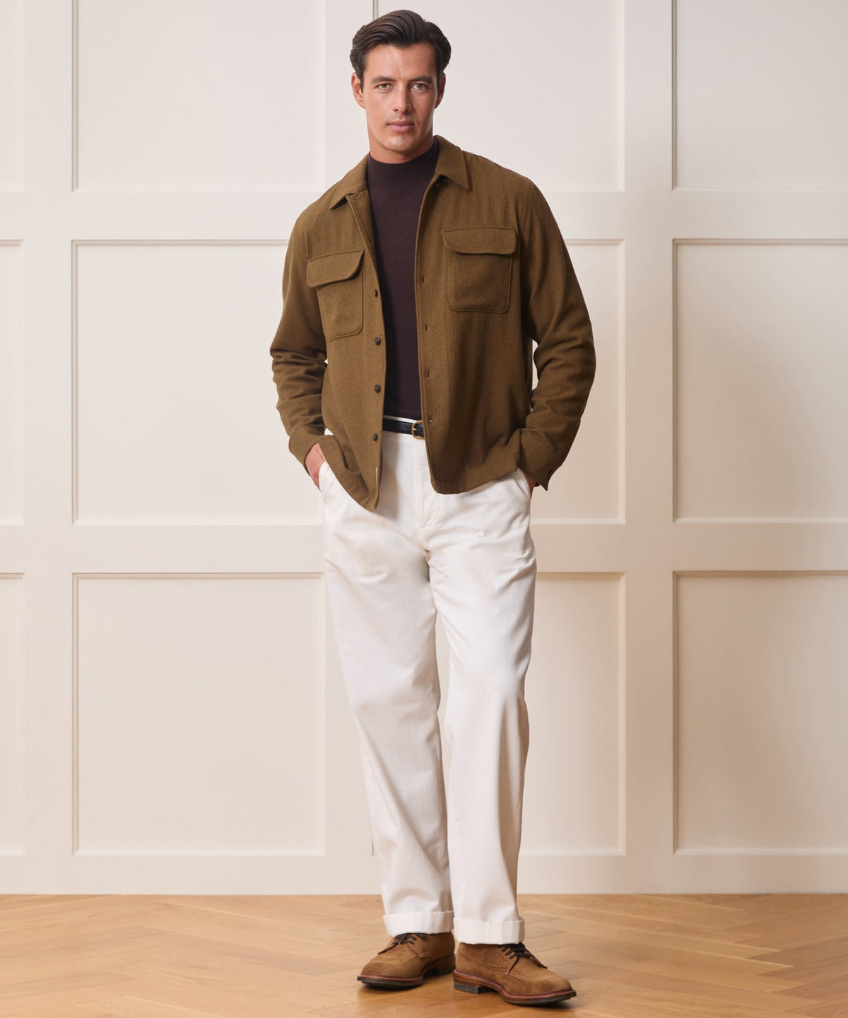 Todd Snyder Herringbone Field Shirt - Brown