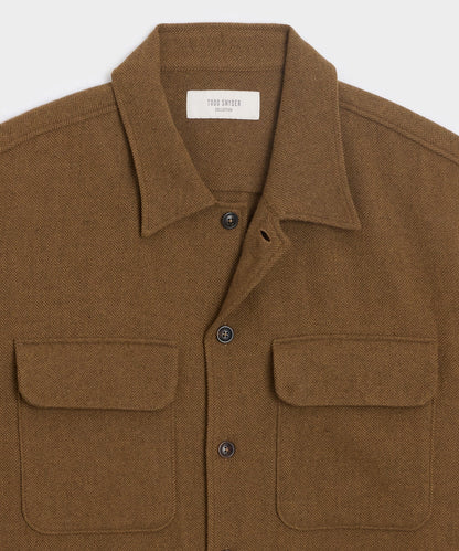 Todd Snyder Herringbone Field Shirt - Brown