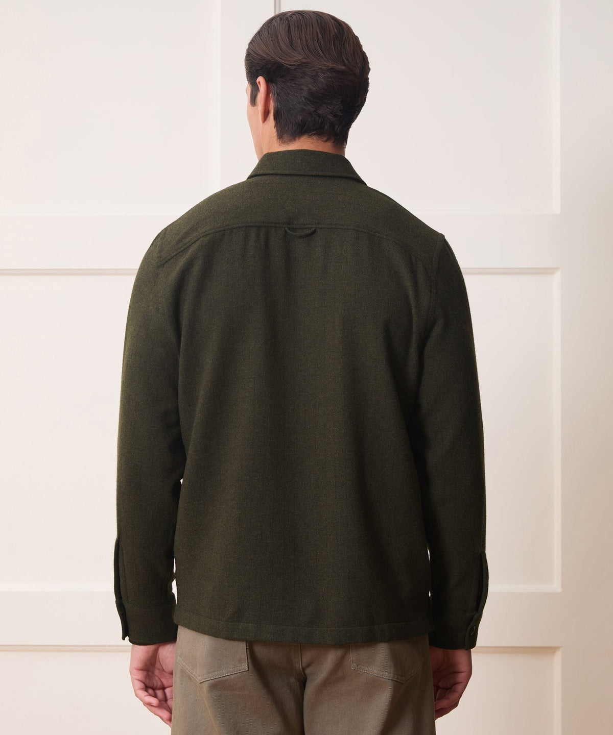 Todd Snyder Pinstripe Field Shirt - Olive