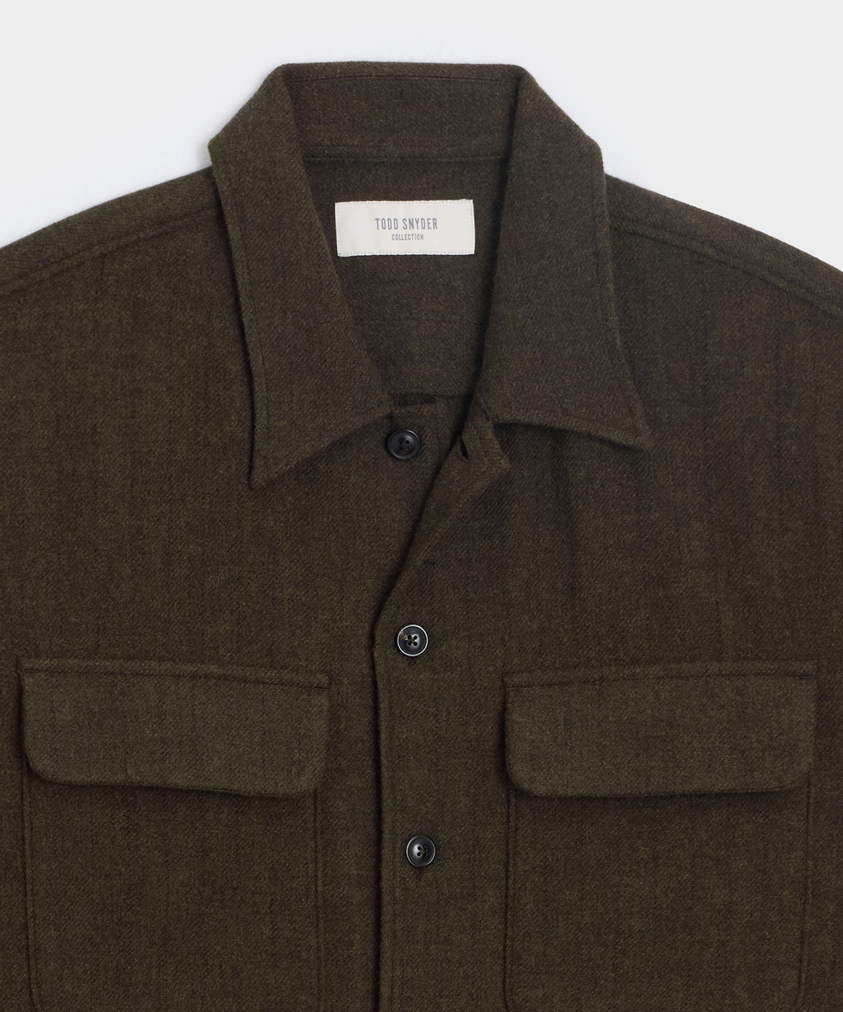 Todd Snyder Pinstripe Field Shirt - Olive