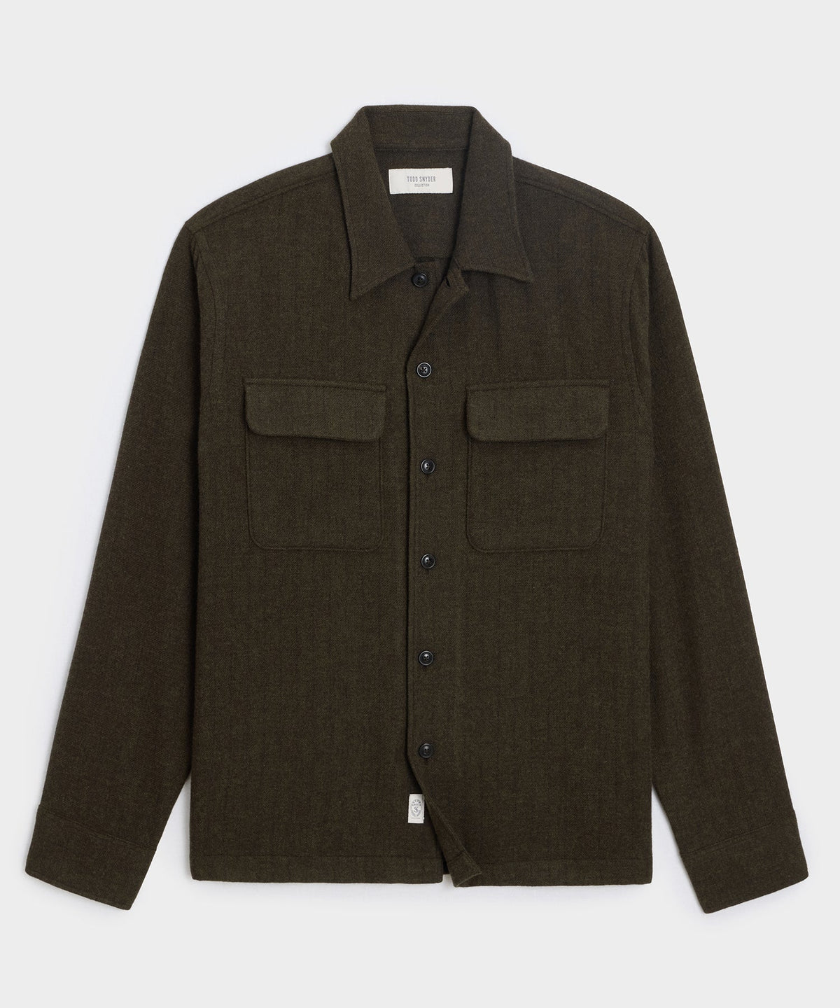 Todd Snyder Pinstripe Field Shirt - Olive