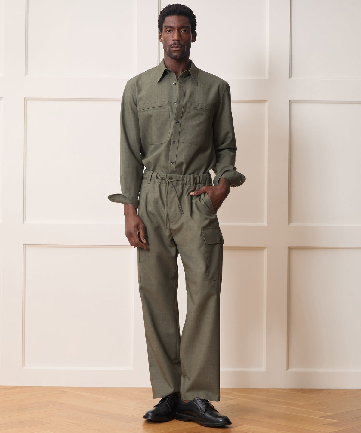 Todd Snyder Welt Pocket Utility Shirt - Green