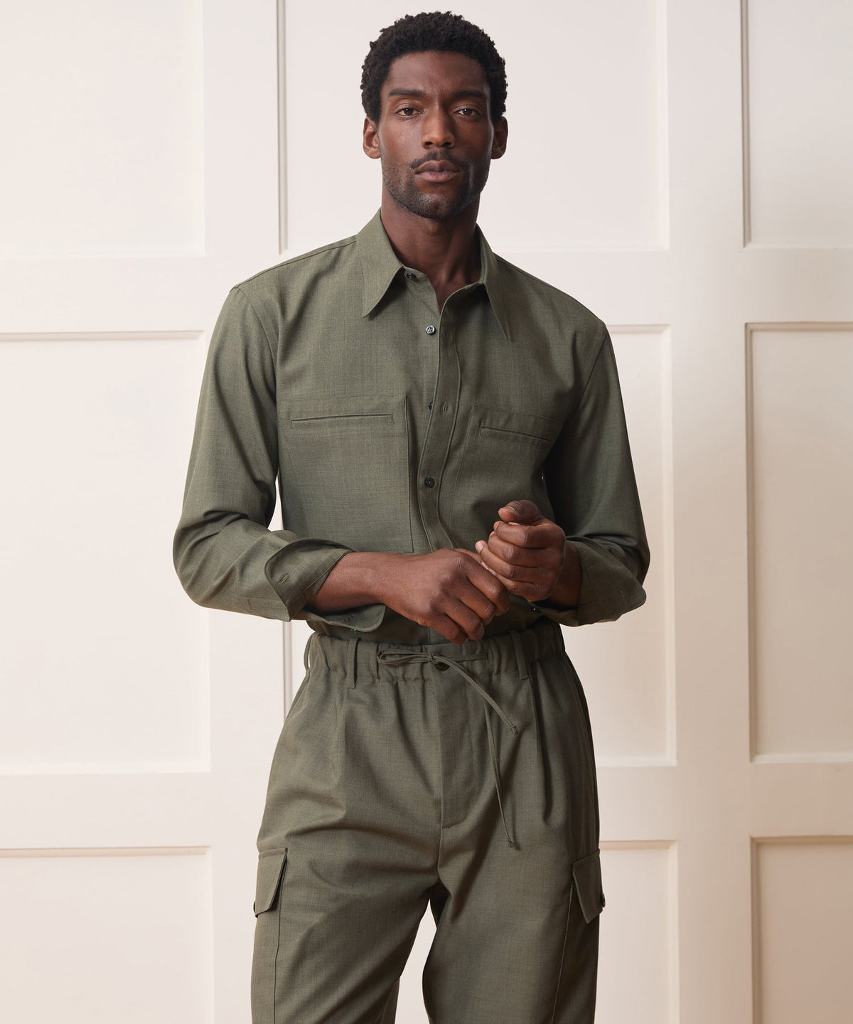 Todd Snyder Welt Pocket Utility Shirt - Green