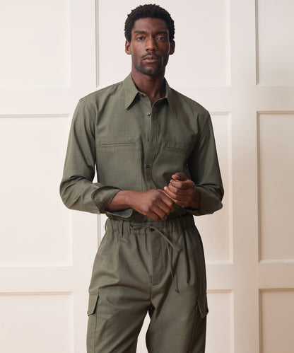 Todd Snyder Welt Pocket Utility Shirt - Green