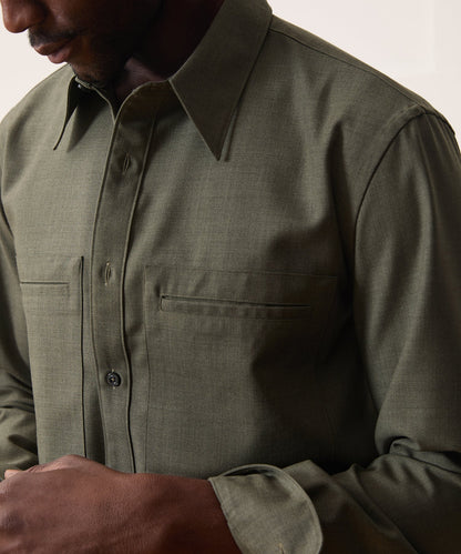 Todd Snyder Welt Pocket Utility Shirt - Green