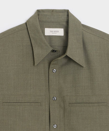 Todd Snyder Welt Pocket Utility Shirt - Green