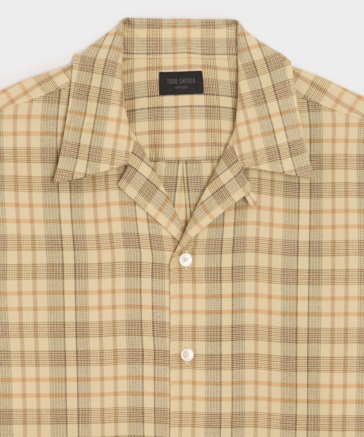 Todd Snyder Brushed Camp Shirt - Dune Brown