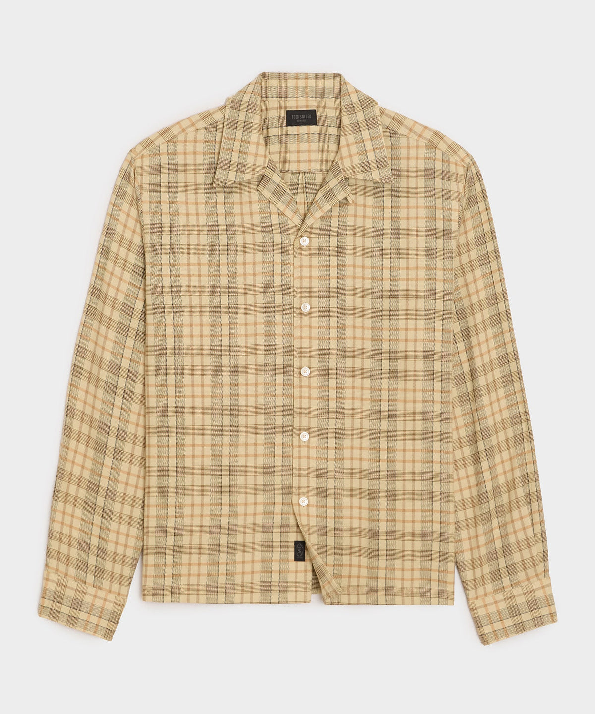 Todd Snyder Brushed Camp Shirt - Dune Brown