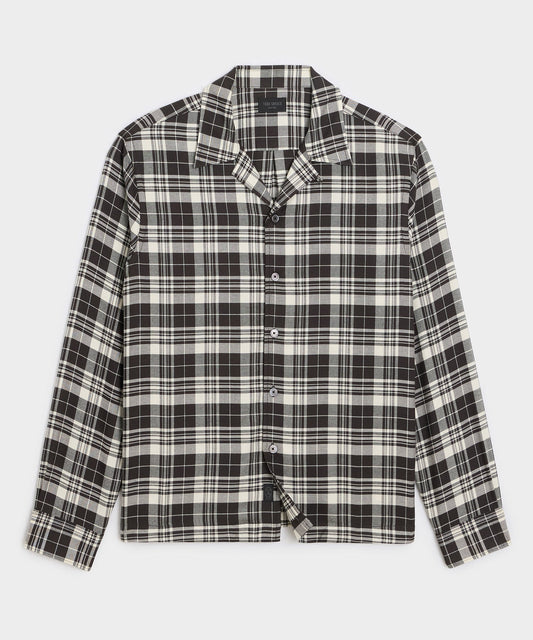 Todd Snyder Brushed Camp Shirt - Black