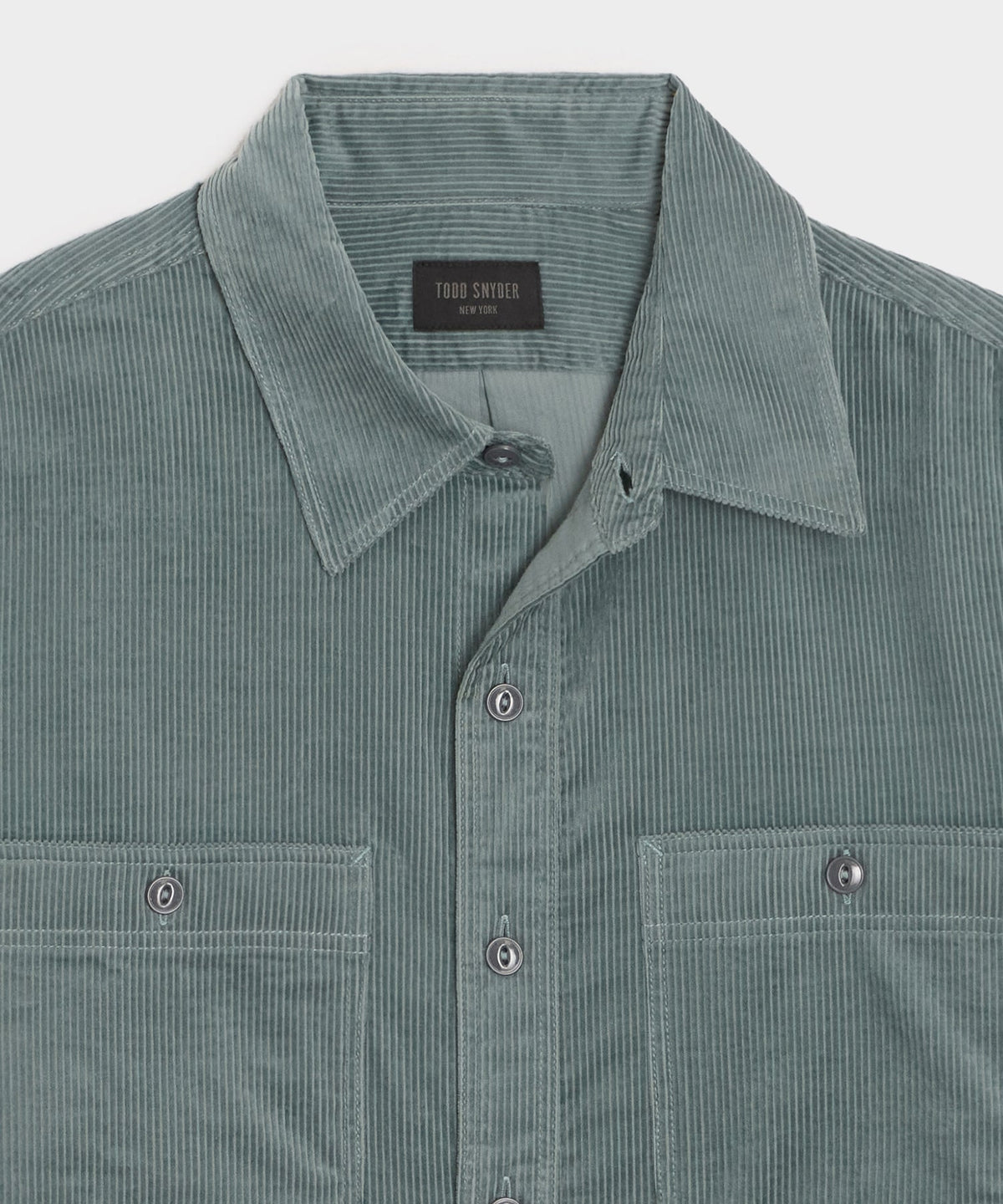Todd Snyder Corduroy Work Shirt - Dusty Horizon
