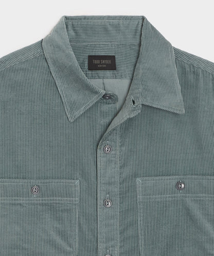 Todd Snyder Corduroy Work Shirt - Dusty Horizon