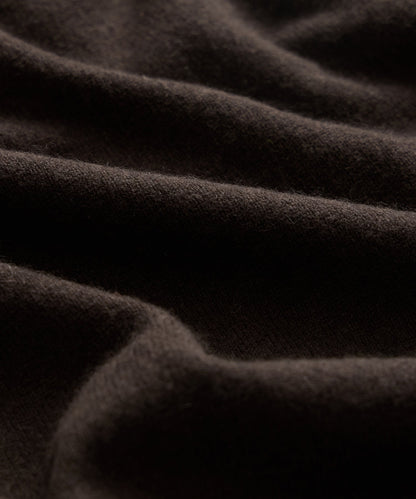 Todd Snyder Cashmere Quarter-Zip Sweater Polo - Espresso Bean