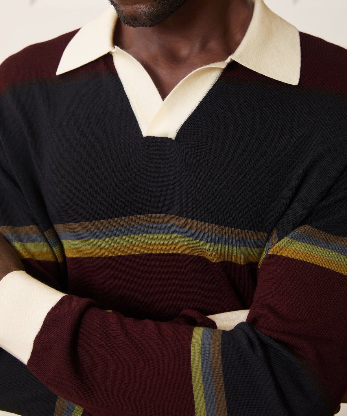 Todd Snyder Woodford Sweater Polo - Winestain