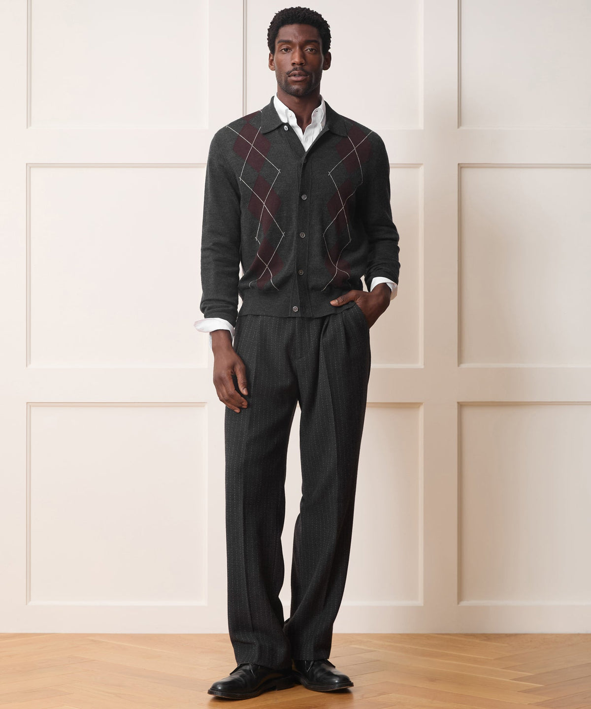 Todd Snyder Hastings Sweater Polo - Charcoal