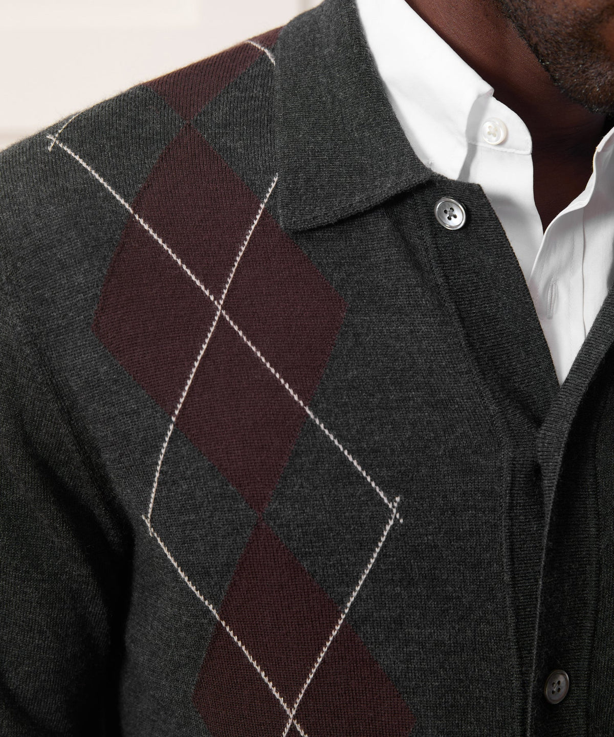 Todd Snyder Hastings Sweater Polo - Charcoal