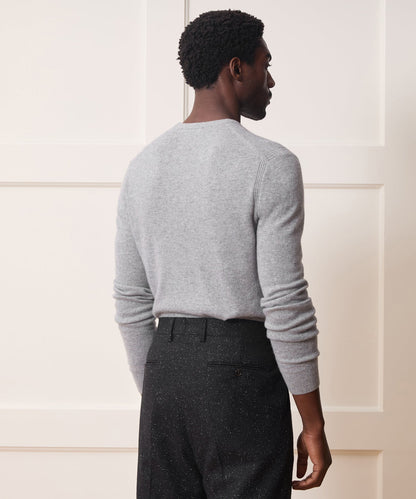 Todd Snyder Cashmere V-Neck Sweater - Grey Heather