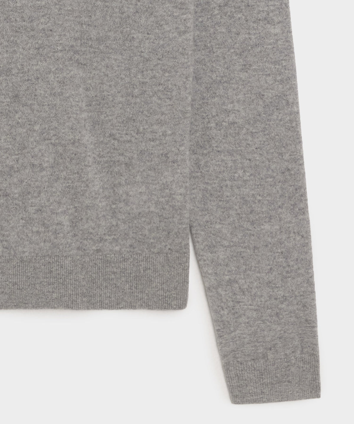 Todd Snyder Cashmere V-Neck Sweater - Grey Heather