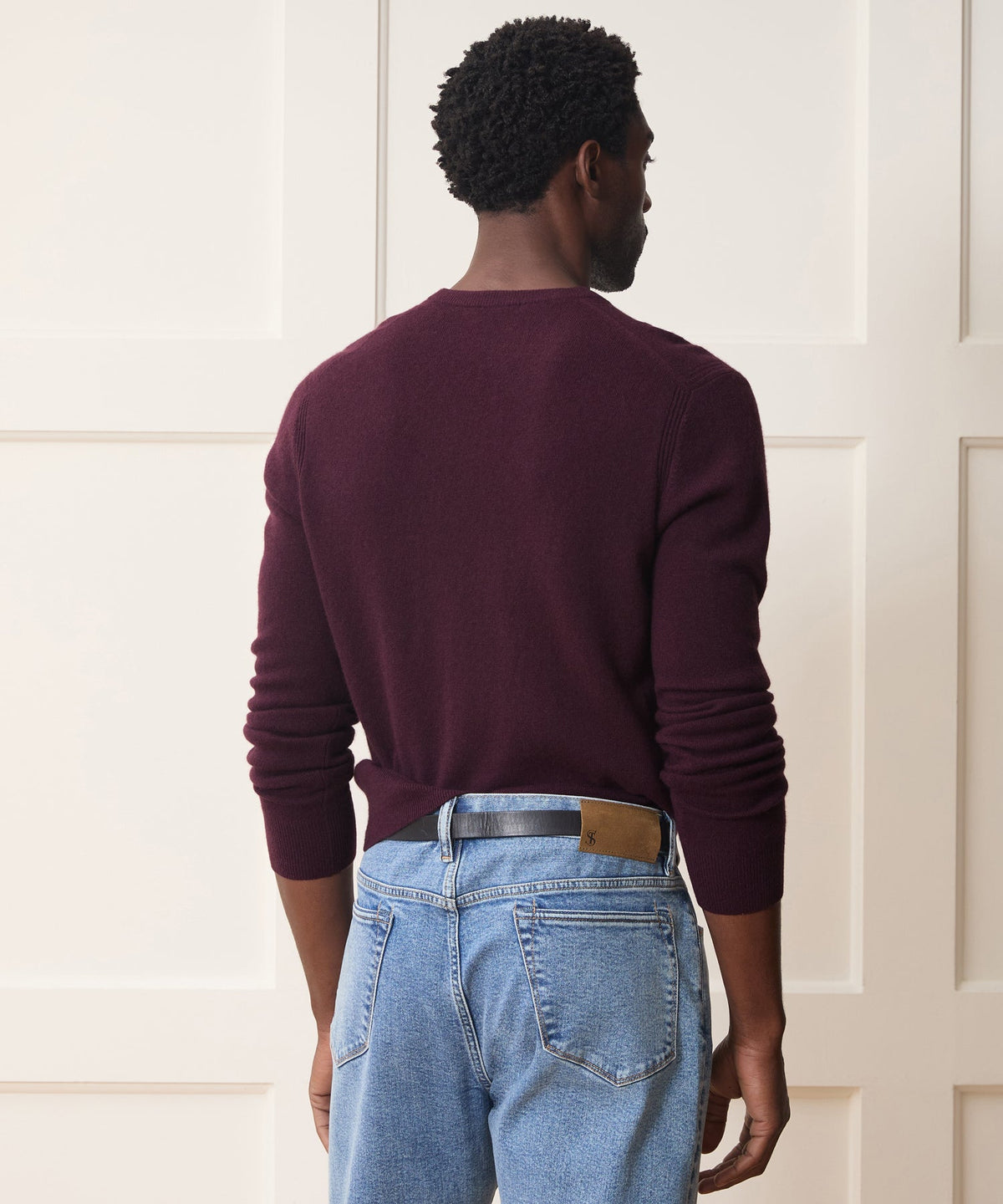 Todd Snyder Cashmere V-Neck Sweater - Raisin