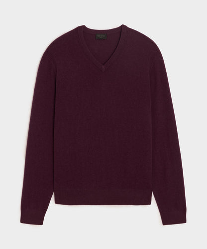 Todd Snyder Cashmere V-Neck Sweater - Raisin