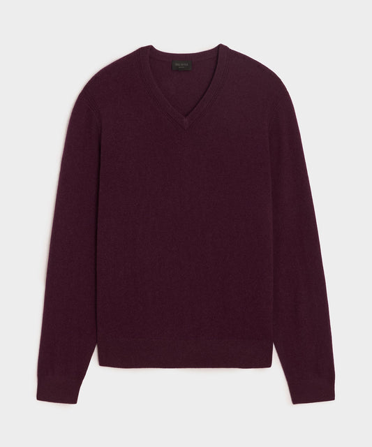 Todd Snyder Cashmere V-Neck Sweater - Raisin