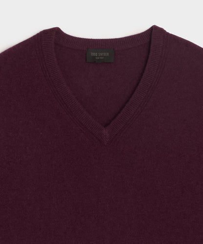 Todd Snyder Cashmere V-Neck Sweater - Raisin