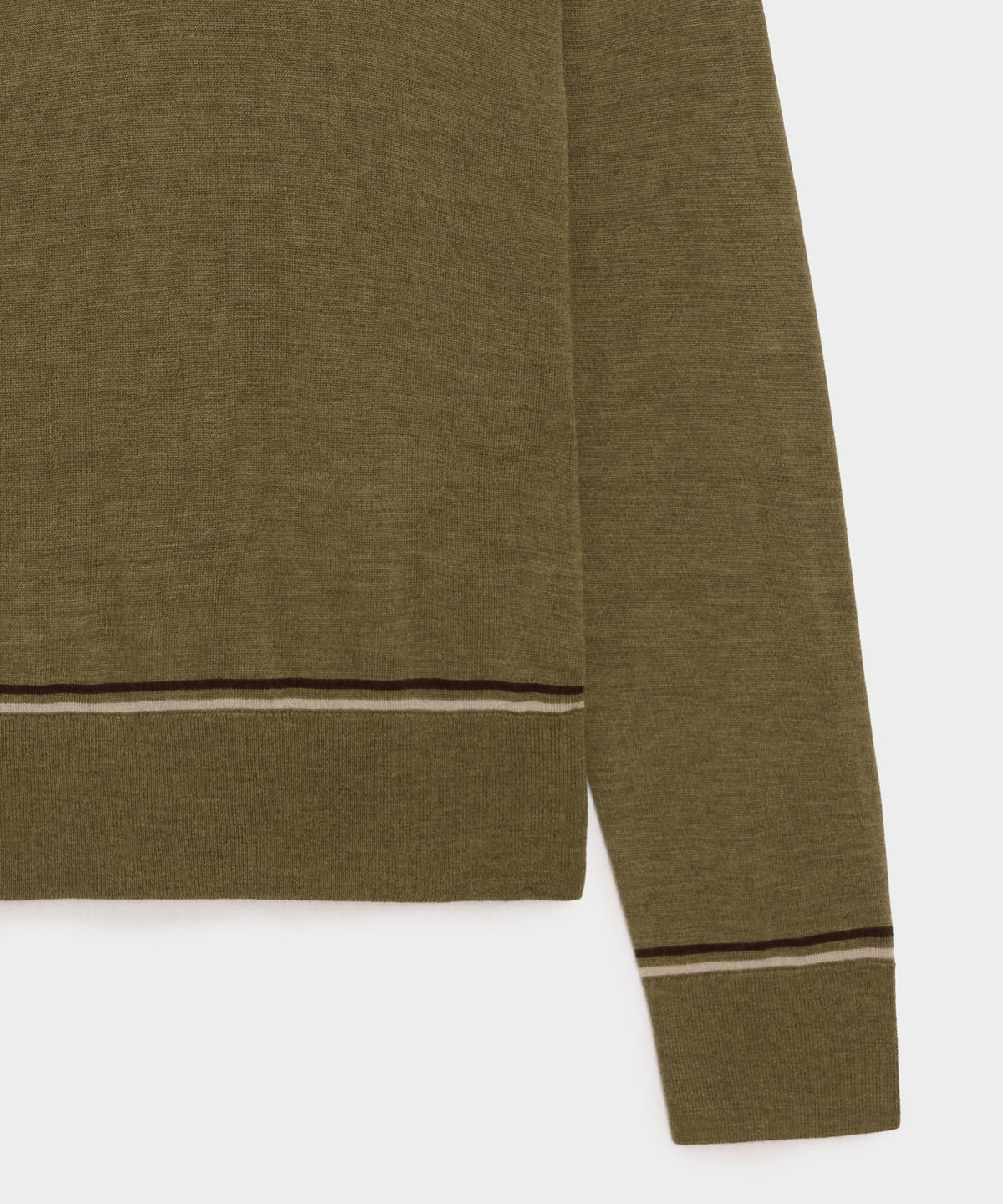 Todd Snyder Merino V-Neck Sweater - Fogstone