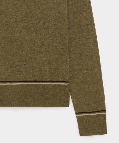 Todd Snyder Merino V-Neck Sweater - Fogstone